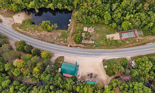 Aerial View of Lost River Campground